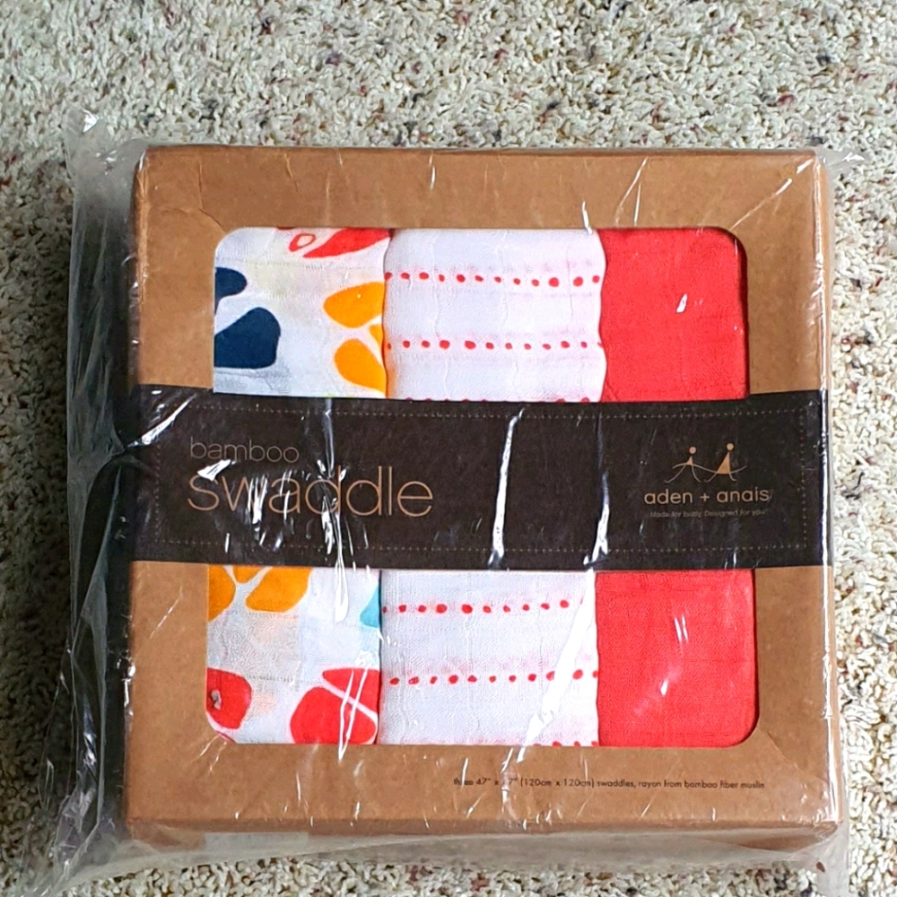 NEW! Rare HTF Bamboo Aden & Anais Swaddles